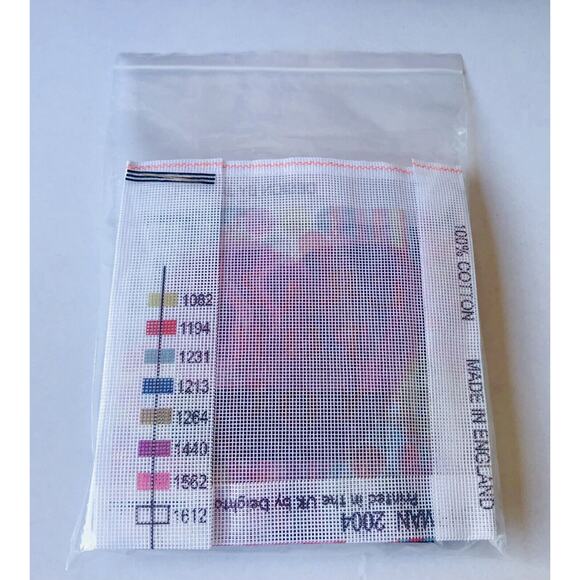 Ehrman Needlepoint Kit Crazy For You Pink Heart Valentine Gingham Janet Heigh - Picture 11 of 11